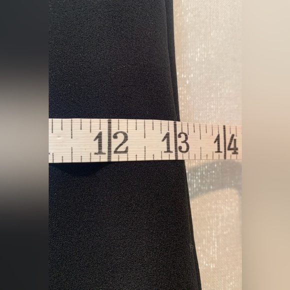 NWT Aidan Mattox Black Asymmetrical Ruffled Gown, One Shoulder Neckline; Size 6 - Picture 9 of 16